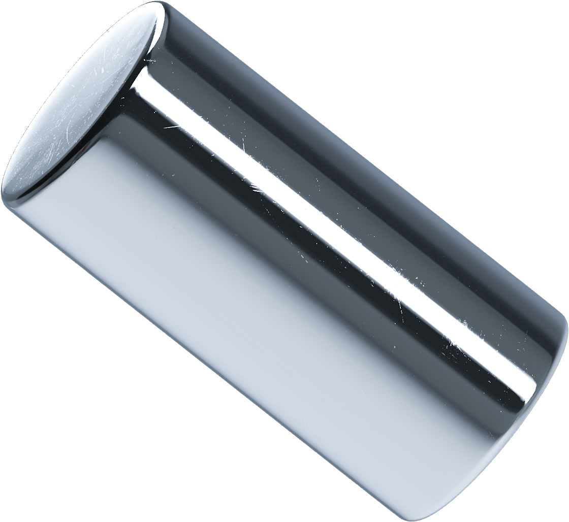 3D Chrome Shape CylinderBlob